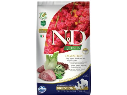 N&D GF Quinoa DOG Digestion Lamb & Fennel