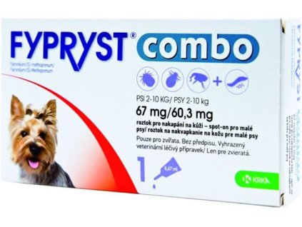 Fypryst COMBO spot on S 1x67mg, pes 2-10kg
