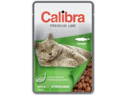 Calibra Cat kapsa Premium Sterilised Salmon 100g