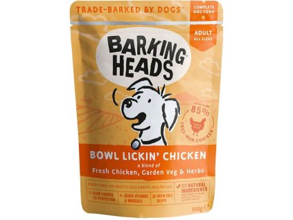 BARKING HEADS Bowl Lickin’ Chicken 300g kapsička