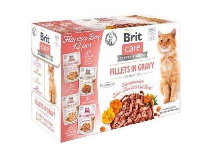 Brit Care Cat Pouches Fillets in Gravy FLAVOUR BOX