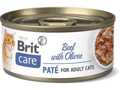 Brit Care Cat BEEF PATÉ WITH OLIVES 70g