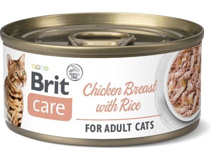 Brit Care Cat CHICKEN BREAST WITH RICE 70g