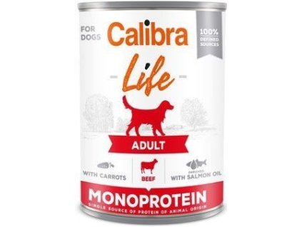 Calibra Dog Life Adult Beef with carrots 400 g