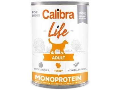 Calibra Dog Life Adult Turkey with apples 400 g