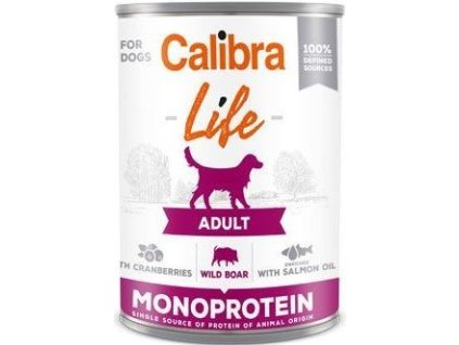 Calibra Dog Life Adult Wild boar with cran. 400 g