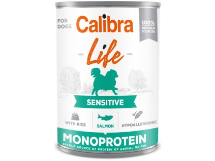 Calibra Dog Life Adult Sensitive Salmon with rice 400 g