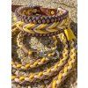 Originální paracord obojek pro psa s Biothane – handmade – HONEY