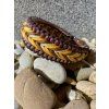 Originální paracord obojek pro psa s Biothane – handmade – HONEY