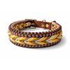 Originální paracord obojek pro psa s Biothane – handmade – HONEY
