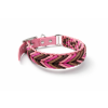 Stylový paracord obojek pro psa s Biothane – ROSE