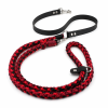 Extra pevné vodítko pro psa - paracord s Biothane - RUDÁ BOUŘE