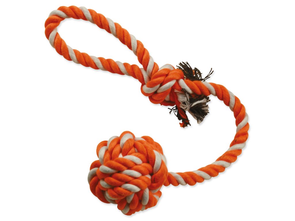 Přetahovadlo DOG FANTASY házecí oranžovo-bílé 45 cm