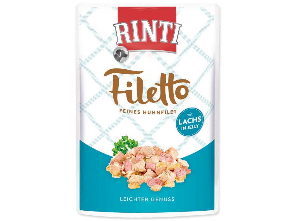 Kapsička RINTI Filetto kuře + losos v želé