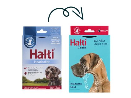 Ohlávka nylon Halti vel. 5 - molosoidní, bernardýn