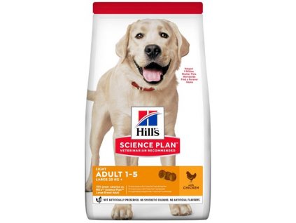 Hill's Science Plan Canine Adult Light Large Breed Chicken Dry 14 kg