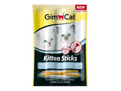 Gimcat Sticks Kitten krocan+calcium 3ks