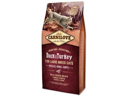 CARNILOVE Duck and Turkey Large Breed Cats Muscles, Bones, Joints