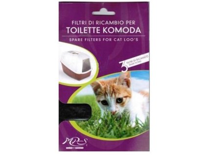 Filtry náhradní k WC Komoda 3ks Nobby