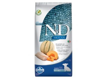 N&D OCEAN DOG Puppy Mini Codfish & Pumpkin & Melon 7kg