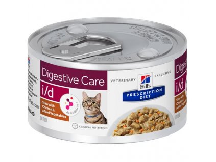 Hill's Prescription Diet Feline i/d Stew s AB+ kuře & zelenina - konzerva 82 g