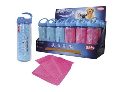 Ručník absorpční Nobby 66x43cm mix modrý, růžový