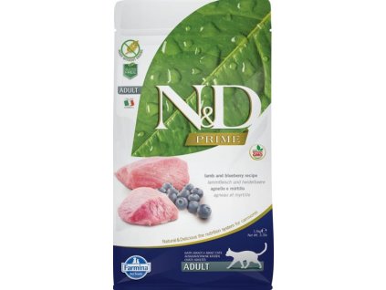 N&D PRIME Cat GRAIN FREE Adult Lamb & Blueberry 1,5 kg