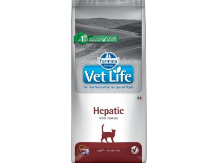 Vet Life Natural Feline Dry Hepatic 2 kg