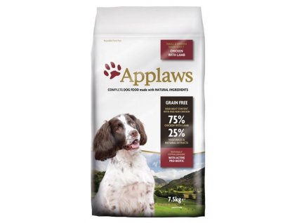 Applaws Dog Dry Adult S&M Breed Chicken & Lamb 7,5 kg