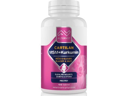 Cartilan MSM+kurkumin 100tbl.