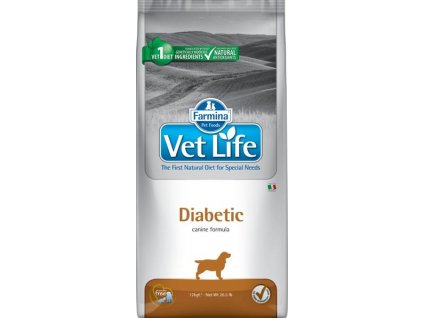 Vet Life Natural Canine Dry Diabetic 12 kg