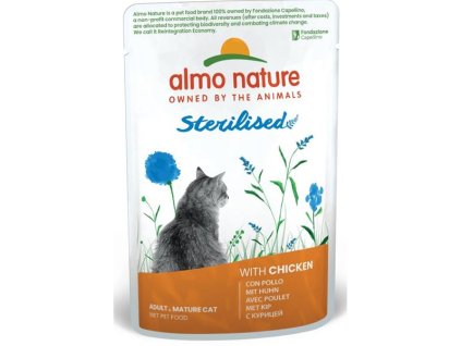 Almo Nature Daily Menu Functional cat kaps. Sterilised kuře 70g