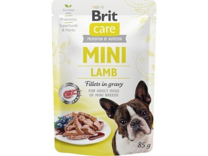 Brit Care Mini Dog kaps. Lamb fillets in gravy 85 g