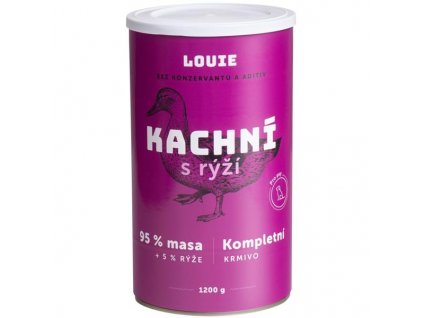 Louie konz. pro psy kachní s rýží 1200 g