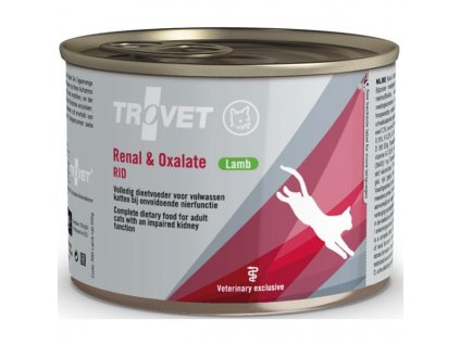 Trovet Feline RID Renal and Oxalate konzerva lamb 200g