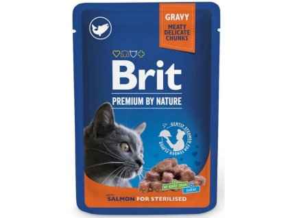 Brit premium Cat kaps. Salmon for Sterilized 100 g