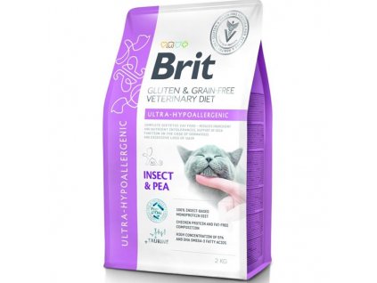 Brit Veterinary Diets Cat Ultra-hypoallergenic Insect 2 kg
