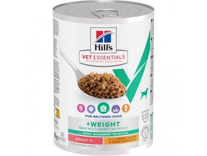 Hill's VetEssentials MULTI-BENEFIT + WEIGHT konzerva s kuřetem pro dospělé psy 363 g