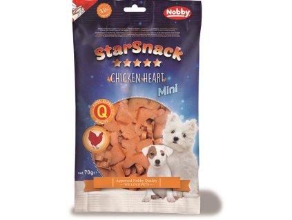 Nobby pamlsek - StarSnack MINI Chicken Heart 70 g
