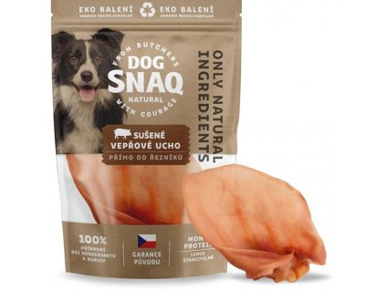 DOG SNAQ - Vepřové ucho sušené 1 ks