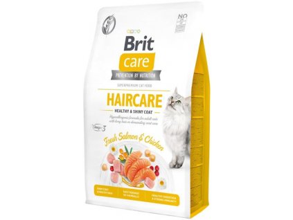 Brit Care Cat Grain-Free Haircare Healthy & Shiny  Coat 2 kg