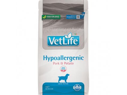 Vet Life Natural Canine Dry Hypoallergenic Pork & Potato 2 kg