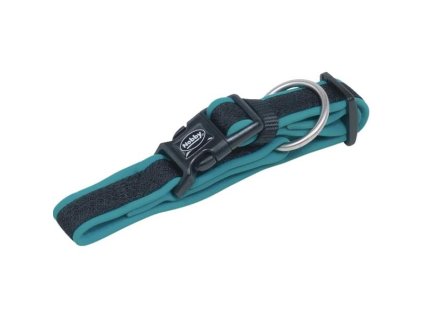 Obojek nylon Mesh Preno 30-45cm x 20-25mm tyrkysový Nobby