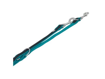 Vodítko nylon Mesh Preno přep. 200cm x 25-35mm tyrkysové Nobby