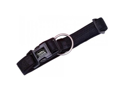 Obojek nylon Mesh Preno 25-35cm x 15-20mm černý Nobby