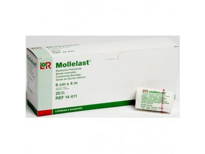 Obin. elastické Mollelast 1ks 8cm x 4m
