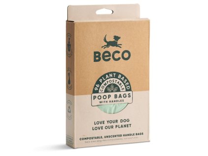 Sacky na exkrementy s ouskem Beco 96 ks kompostovatelne ekologicke 2105202414300859493