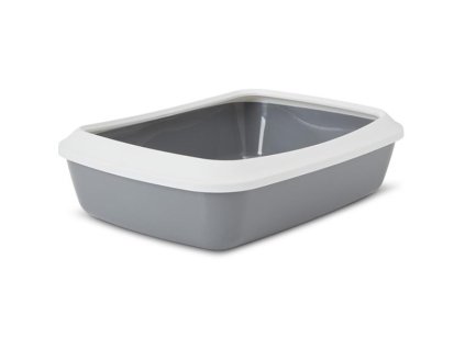 WC s okrajem Iriz, šedá Savic 42x31,5x12,5 cm