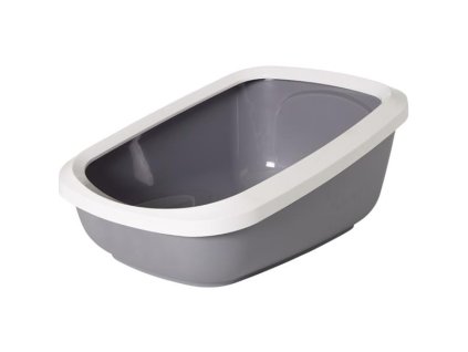 WC s okrajem Aseo Jumbo, šedá Savic 67,5x48,5x28 cm