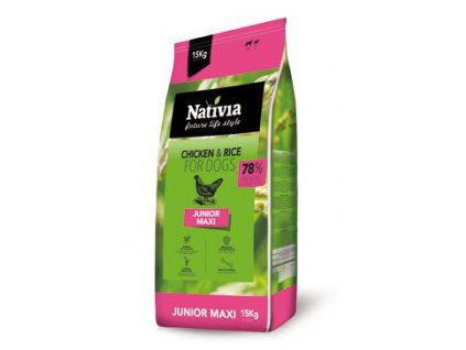 Nativia Dog Junior Maxi 15kg